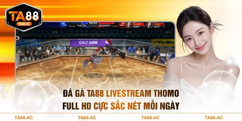 Đá Gà TA88 - Livestream Thomo FULL HD Cực Sắc Nét Mỗi Ngày
